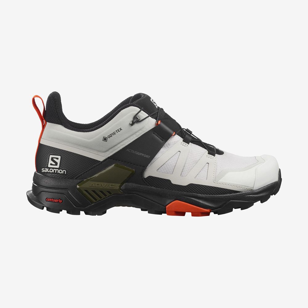 Salomon Singapore Mens Hiking Shoes - X ULTRA 4 GORE-TEX White | 65714-OPNU